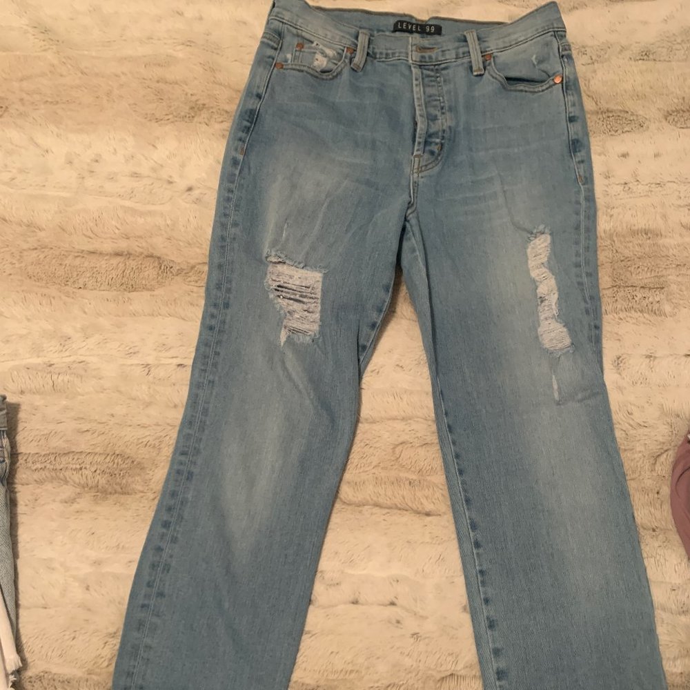 Straight legged level 99 jeans